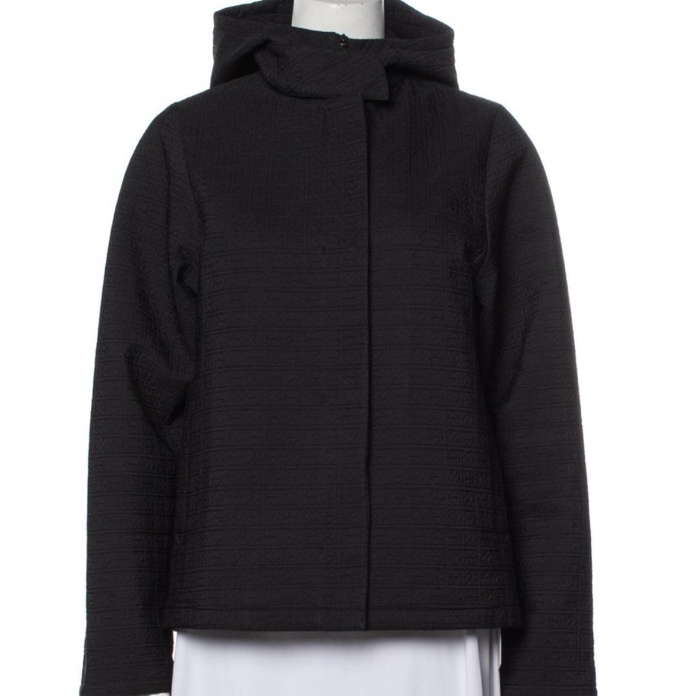 Jill Sander Black Hooded Jacket